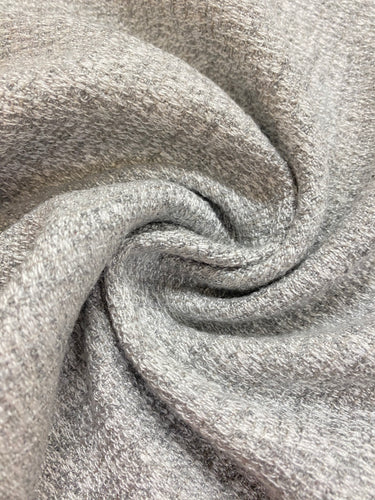 Designer Silver Grey Off White MCM Mid Century Modern Tweed Water & Stain Resistant Upholstery Fabric WHS 4515
