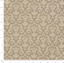 Load image into Gallery viewer, Spanish Made Damask Brocade Taupe Beige Upholstery Drapery Fabric CF