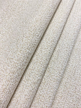 Load image into Gallery viewer, Designer Water &amp; Stain Resistant Cream Boucle Chenille Upholstery Fabric WHS 4403