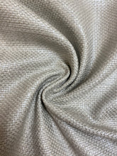 Load image into Gallery viewer, Designer Silver Metallic Woven MCM Mid Century Modern Linen Viscose Upholstery Fabric WHS 4231