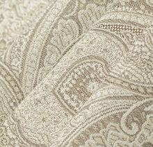 Load image into Gallery viewer, Spanish Made Damask Brocade Taupe Beige Upholstery Drapery Fabric CF