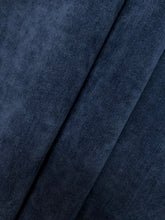 Load image into Gallery viewer, Designer Indigo Navy Blue Chenille Upholstery Fabric WHS 4552