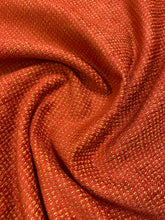 Load image into Gallery viewer, Designer Water &amp; Stain Resistant Rusty Red Beige Chenille MCM Mid Century Modern Upholstery Fabric WHS 4332