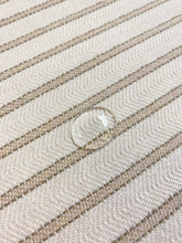 Load image into Gallery viewer, Designer Cream Beige Nautical Stripe Water &amp; Stain Resistant Upholstery Fabric WHS 4398