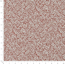 Load image into Gallery viewer, Spanish Made Rust Red Beige Grey Brocade Damask Upholstery Drapery Fabric CF