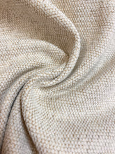 Load image into Gallery viewer, Designer Beige Grey MCM Mid Century Modern Tweed Chenille Water &amp; Stain Resistant Upholstery Fabric WHS 4411