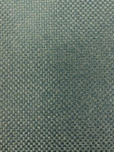 Load image into Gallery viewer, 1.8 Yard Designer MCM Mid Century Modern Teal Woven Lustrous Upholstery Fabric WHS 4470