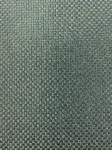 1.8 Yard Designer MCM Mid Century Modern Teal Woven Lustrous Upholstery Fabric WHS 4470