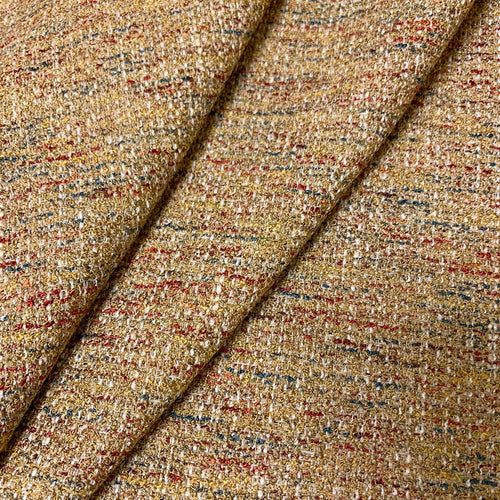 Orange Teal Terracota Cream Red Mustard MCM Mid Century Modern Tweed Upholstery Fabric MGF