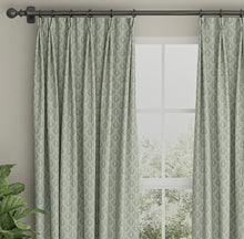 Load image into Gallery viewer, Spanish Made Damask Brocade Seafoam Aqua Grey White Upholstery Drapery Fabric CF