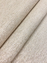 Load image into Gallery viewer, 1.7 Yd Designer Water &amp; Stain Resistant Beige Textured MCM Mid Century Modern Tweed Upholstery Fabric WHS 4318