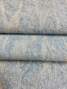 Designer Water & Stain Resistant Aqua Blue Chenille Upholstery Fabric WHS 4544