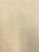 Load image into Gallery viewer, Designer Water &amp; Stain Resistant Yellow Beige Basketweave Indoor Outdoor Upholstery Fabric / Straw STA 4480