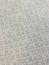 Load image into Gallery viewer, 1.25 Yard Designer Cream Seafoam Green Geometric Cotton Linen Upholstery Fabric WHS 4376