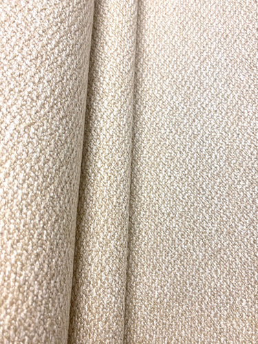 Designer Cream Boucle MCM Mid Century Modern Water & Stain Resistant Upholstery Fabric WHS 4316