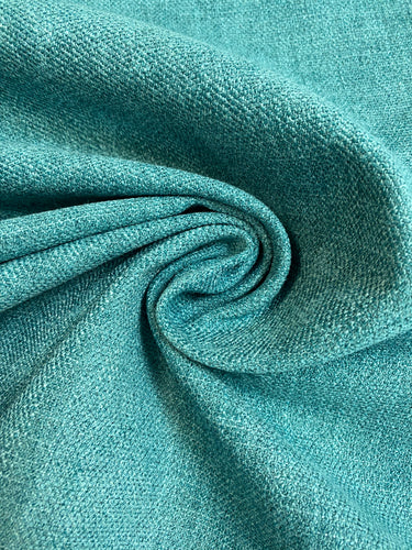 Teal Greek Key Upholstery Fabric Stain and Water Resistant Fabric