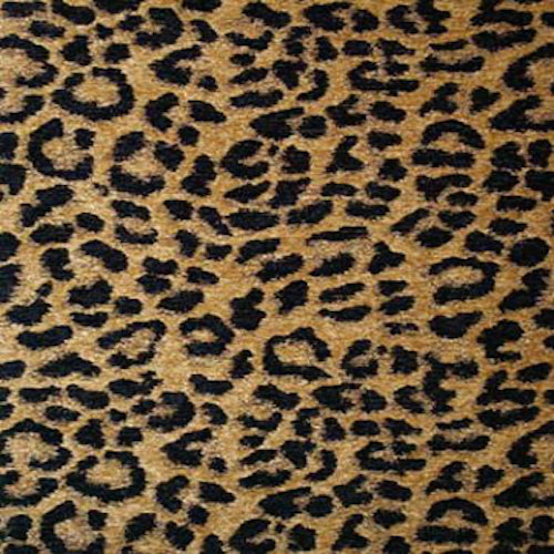 Brown Black Mustard Animal Pattern Cheetah Chenille Upholstery Fabric MGF