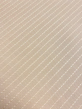 Load image into Gallery viewer, 1.8 Yd Designer Water &amp; Stain Resistant Beige Stitched Stripe Nautical Upholstery Fabric WHS 4291