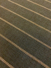 Load image into Gallery viewer, Designer Indoor Outdoor Charcoal Grey Stripe Nautical Upholstery Fabric WHS 4390