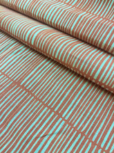 Load image into Gallery viewer, CW Stockwell Cabana Terracotta Orange Belgium Linen Upholstery Drapery Fabric WHS 4252