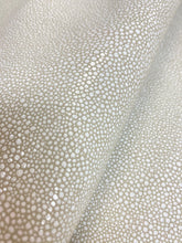 Load image into Gallery viewer, 11.5 SF Greige Beige Stingray Animal Skin Glossy Genuine Leather Upholstery WHS 4314