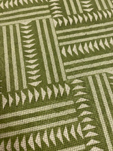 Load image into Gallery viewer, Lewis &amp; Wood Chekerbox Cactus Green Geometric Cotton Linen Upholstery Drapery Fabric WHS 4354