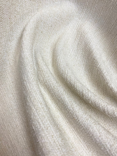 Perennials Indoor Outdoor Water & Stain Resistant Cream Textured MCM Mid Century Modern Chenille Upholstery Fabric WHS 4370