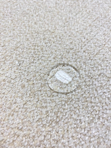 Designer Water & Stain Resistant Cream Boucle Chenille Upholstery Fabric WHS 4403