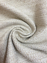 Load image into Gallery viewer, Designer Water &amp; Stain Resistant Taupe Ecru Flax Linen MCM Mid Century Modern Upholstery Fabric WHS 4428