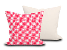 Load image into Gallery viewer, Custom Pillow Cover in Thibaut GoGo Pink  - One Side