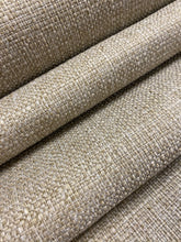 Load image into Gallery viewer, Designer Water &amp; Stain Resistant Taupe Mocha Speckled Tweed MCM Mid Century Modern Upholstery Fabric WHS 4441