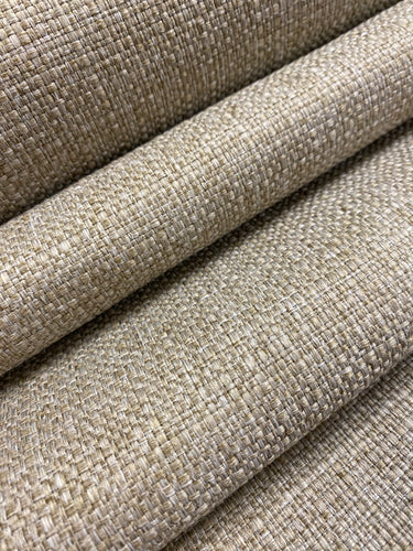 Designer Water & Stain Resistant Taupe Mocha Speckled Tweed MCM Mid Century Modern Upholstery Fabric WHS 4441