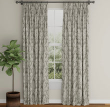 Load image into Gallery viewer, Spanish Made Damask Brocade Grey Silver Upholstery Drapery Fabric CF