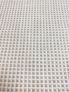 1 1/3 Yd Groundworks Kelly Wearstler Kumano Weave Ivory Beige Line Upholstery Fabric WHS 4425