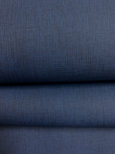Load image into Gallery viewer, Designer Navy Blue Tweed MCM Mid Century Modern Vegan Faux Leather Upholstery Vinyl WHS 4518