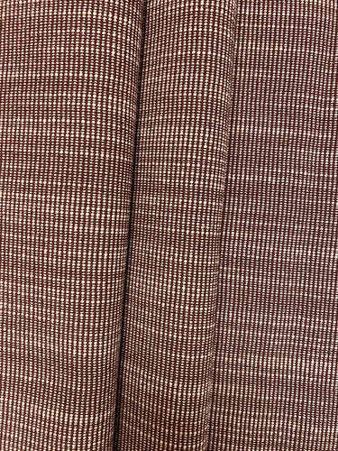 Designer Water & Stain Resistant Plum Rose Strie MCM Mid Century Modern Upholstery Fabric WHS 4546