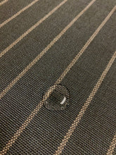 Load image into Gallery viewer, Designer Indoor Outdoor Charcoal Grey Stripe Nautical Upholstery Fabric WHS 4390