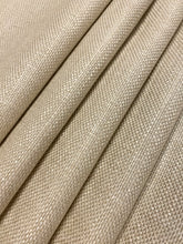 Load image into Gallery viewer, Mario Sirtori Italian Pearlescent Polished Linen Viscose MCM Beige Upholstery Drapery Fabric WHS 4326