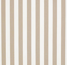 Load image into Gallery viewer, Heavy Duty Outdoor Solution Dyed Acrylic Tan Beige Cream Stripe Upholstery Drapery Fabric CF