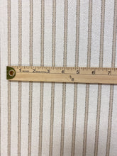 Load image into Gallery viewer, Designer Cream Beige Nautical Stripe Water &amp; Stain Resistant Upholstery Fabric WHS 4398