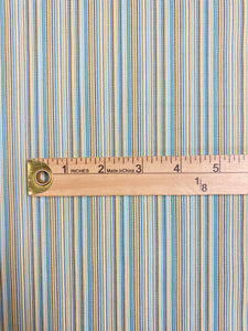 Designer Stripe Green Yellow Blue Upholstery Fabric WHS 4392