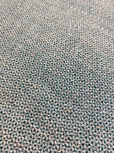 Designer Water & Stain Resistant Teal Green Cream MCM Mid Century Modern Tweed Upholstery Fabric WHS 4345