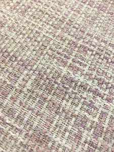 Designer MCM Mid Century Modern Lilac Lavender White Grey Water & Stain Resistant Upholstery Fabric 4259