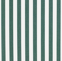 Load image into Gallery viewer, Heavy Duty Outdoor Solution Dyed Acrylic Forest Green Cream Stripe Upholstery Drapery Fabric CF