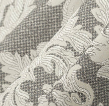 Load image into Gallery viewer, Spanish Made Damask Brocade Grey Silver Upholstery Drapery Fabric CF