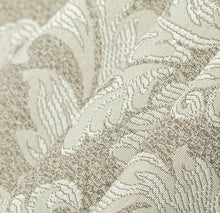 Load image into Gallery viewer, Spanish Made Damask Brocade Taupe Beige White Upholstery Drapery Fabric CF