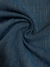 Load image into Gallery viewer, Designer MCM Mid Century Modern Navy Blue Tweed Water &amp; Stain Resistant Upholstery Fabric WHS 4325