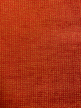 Load image into Gallery viewer, Designer Water &amp; Stain Resistant Rusty Red Beige Chenille MCM Mid Century Modern Upholstery Fabric WHS 4332