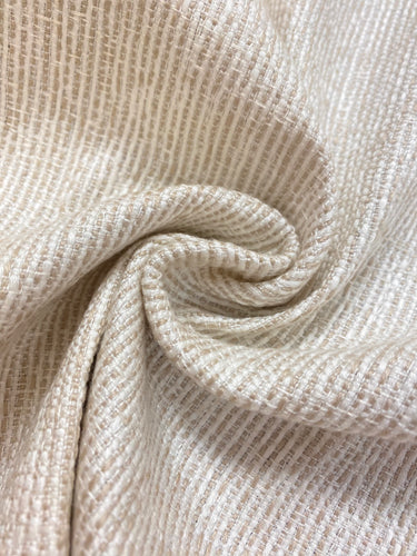 1.8 Yd Designer Beige Cream MCM Mid Century Modern Water & Stain Resistant Upholstery Fabric WHS 4283