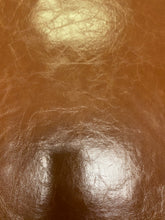 Load image into Gallery viewer, Designer Heavy Duty Glossy Textured Caramel Brown Faux Leather Upholstery Vinyl STA 4385